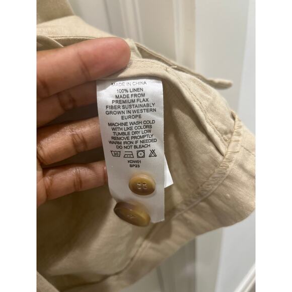 Quince 100% European Linen Blazer in Driftwood Sz XL - Picture 8 of 11